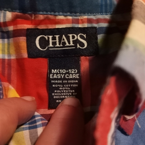 𝅺CHAPS Button down 10/12Chaps Button Down Shirts/Shirts & Tops, Size 12B - Picture 3 of 4